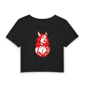 Demon Time Horned Devil Woman Baby Tee