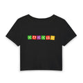 Playful 'DADDYS' Block Letter Crop Top